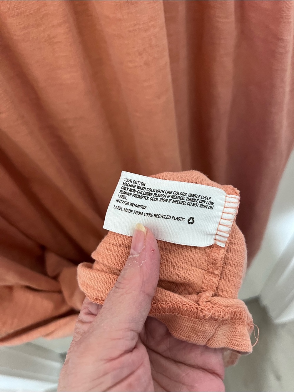 Universal Thread Soft Scoop Neck Tee Dress in Pale Rust - Picture 4 of 4